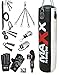Price comparison product image 5ft blk/w maxx punchbag - choose your package, With 12 pcs Hook