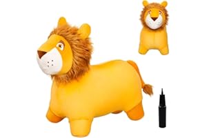 U&C Planet Animal Sauteur Animal Hopper, Jouet pour Enfants, Cheval Gonflable, Cheval Sauteur, Jeu de Jardin Gonflable d'intérieur pour Enfants en Bas âge, garçons et Filles