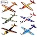 Produktbild iBaseToy Styropor Flugzeuge für Kinder, Mitgebsel Kindergeburtstag Spiele Gleitflugzeuge Gleit Flugzeug Kinderparty Set Geburtstagsspiele Party Preise, 24 Stück