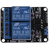 Robodo MO59 2 Channel 12V 10A Relay Control Board Module with Optocoupler for PIC AVR Arm