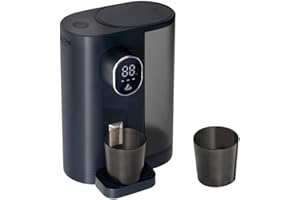 MIOYOOW 600 ML Dispenser Collutorio Automatico, Dosatore per Collutorio con 2 Tazze, Display a LED, USB Contenitore per Collutorio per Bagno Toilette