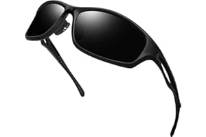 Joopin Lunettes de Soleil Sportives Polarisées UV400 Course Vélo Pêche Unisexe Confort Durable TR90 Protection UV400