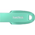 SanDisk Ultra Curve 128GB, USB 3.2, Flash Drive, 100MB/s R, Pendrive, Green (SDCZ550-128G-I35G)