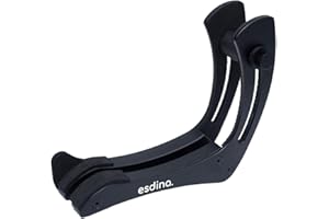 PETPOG Ergonomic Adjustable Guitar Leg Rest – Aluminum Alloy Guitar Support for Electric, Semi-Hollow & Acoustic Guitars | Fits 2“ – 4.5” Body Thickness | Anti-Slip Design for Comfortable Seated Playing