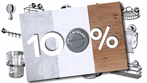 Ridder 12010200 Duschablage mit Saugnapf, ca. 300x155x105mm, chrom, Edelstahl/Kunststoff - 5