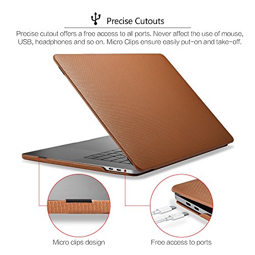 MacBook Pro 15 H  lle Lederh  lle  Icarer Ultra Slim Ledertasche Vintage Antik Handytasche Leder H  lle Case Cover f  r Apple MacBook Pro 15 Zoll mit 