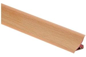 CEZAR 2,5 Meters 98,42" Kitchen Worktop Profile Strip Corner PVC 33mm with Accessories Edging splashback TMW Profiles (Beech, Internal Corner)
