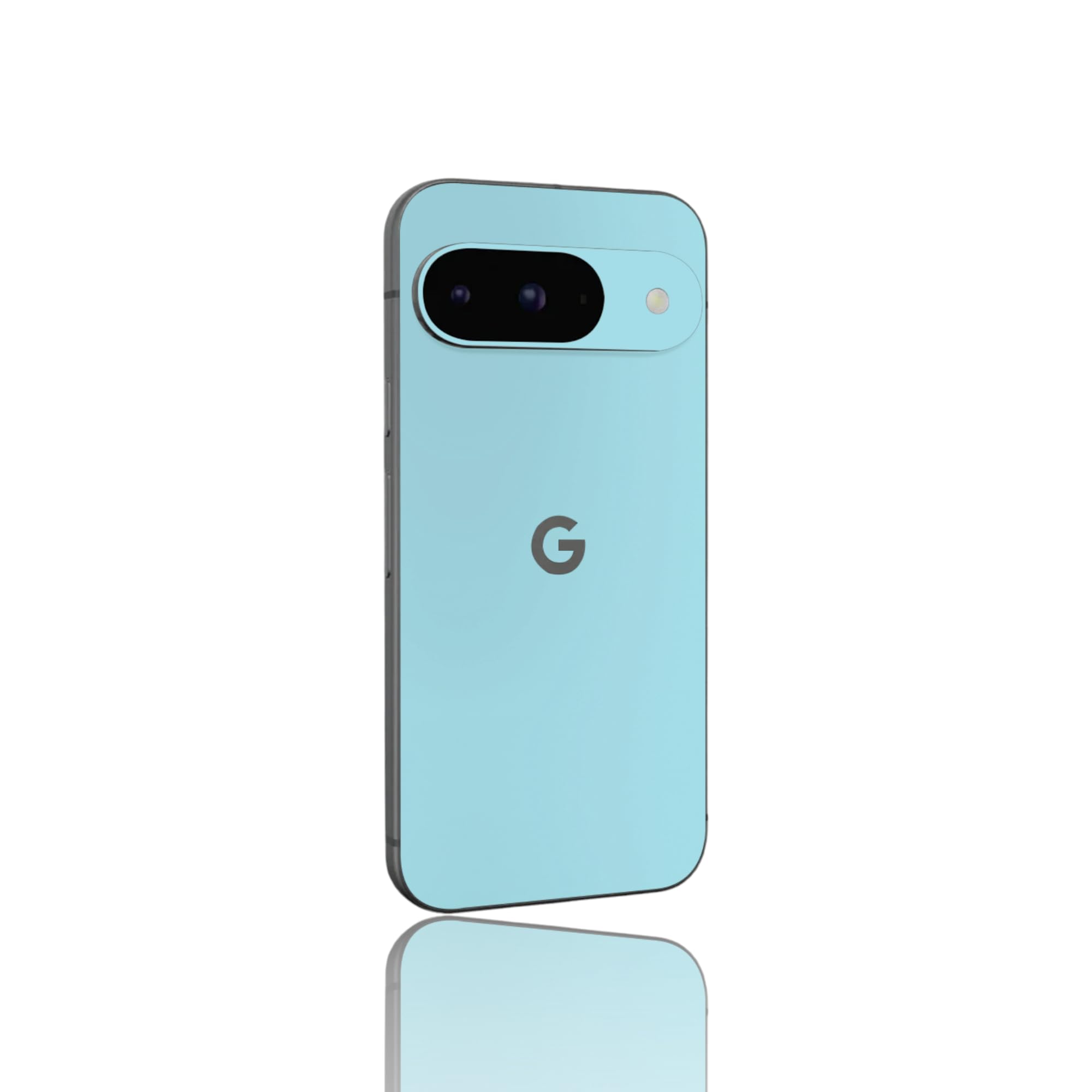 Aegy Mobile Back Skin Without Sides Matte Vinyl Sticker Compatible with Google Pixel 9 (Baby Blue)