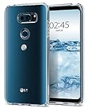 Spigen Coque LG V30 [Liquid Crystal] Ultra fine [Transparent] TPU Flexible/Anti-choc/Souple et légère/Housse Etui Coque LG V30/V30 +/V30S/V30S+ (A25CS21981)