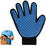 Pet Grooming Gentle Deshedding Brush Handschuh - Perfekt für Hunde Katzen mit Long & Short Pelz Effiziente Haustier Haar Remover Mitt - Massage-Tool mit erweiterten Five Finger Design (ein Paar für die linke und rechte Hand)
