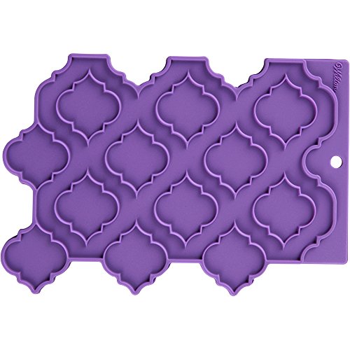 Wilton Silikonform Muste/Gitter für Fondant, Acryl, mehrfarbig, 3-teilig - 2