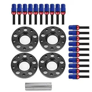 Wheel Spacers, Staggered Wheel Spacers Kit 6061-T6 Aluminum Durable High Strength High Hardness for Car Modification for 1 3 5 6 7 Seri E82 E30 E36 E60(Blue)