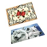 Wolfgröße: Ca. 50 x 30 cm / 19,68 x 11,8 Zoll