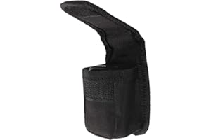 Artibetter Fingertip Pulse Oximeter Case Nylon Storage Bag with Mesh Pocket (Black)