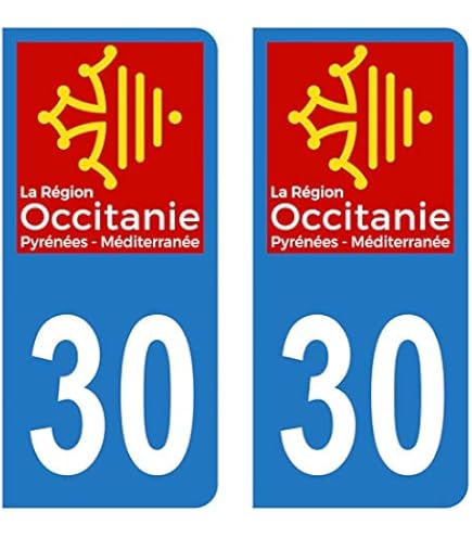 Autocollant Département 984 TAAF Pour Plaque Immatriculation - 2 Stickers, Résistants Aux Intempéries