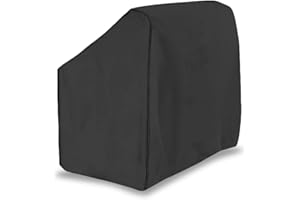 FCOUIID Boat Center Console Cover, 600D Marine Grade Polyester Canvas, Waterproof, Black, Up to 46" W x 40" L x 45" H