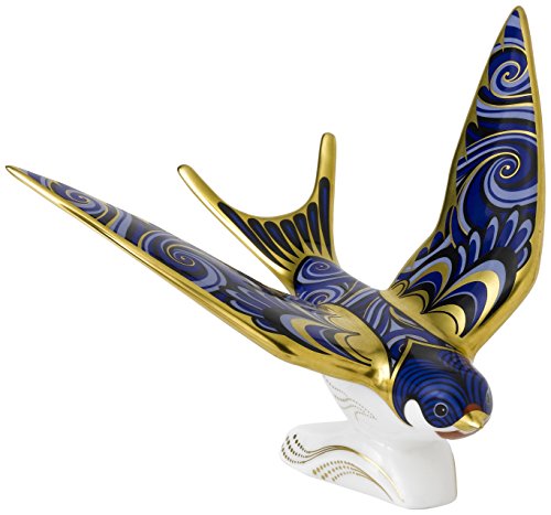 Royal Crown Derby Swallow Paperweight, Fine Bone China, Multi-Colour