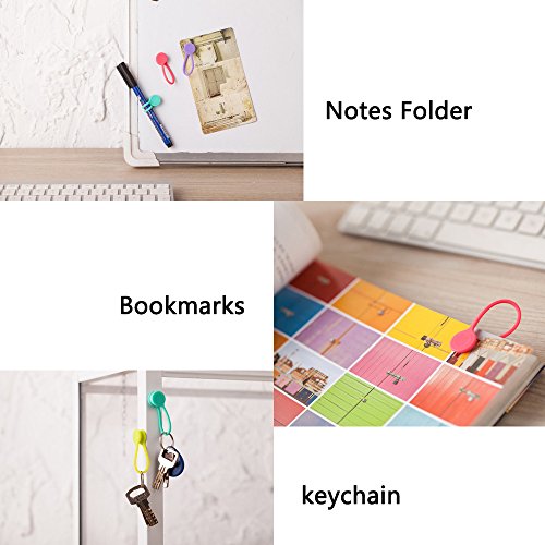 Magn  tico auriculares Winder  joseche 8  pcs magn  tico cable Winder Wrap para auriculares FECHA USB Cable  lindo Candy Color Generic suave de silicona organizador de cable de auriculares Cable para iPhone iPad Samsung  tambi  n se puede utilizar como marcadores llavero  color Magnetic  8PCS 