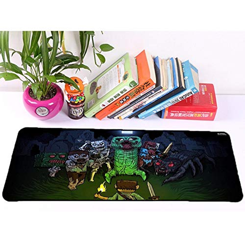 Preisvergleich Produktbild Gaming-Mauspad Anime Monster Holding Messer Und Fackel Illustration Rutschfeste Computermatte 40 * 80Cm