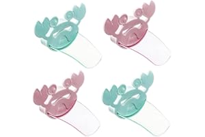 WideSmart Pack of 4 Tap Extenders, Water Tap Extender, Children's Tap Extender for Children, Babies, Hands, Washing, Bathroom, Cartoon, Animal, Kitchen, Bathroom, Hand Washing, Sink