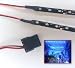 Produktbild Top LED LED-Beleuchtungs-Set für PC-Gehäuse (18 x 2 LEDs, 30 cm lange Leisten, Molex) Blau hellblau 60 cm