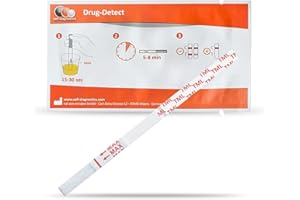 self-diagnostics Test narkotykowy Tramadol (TML) - Cut Off: 100 ng/ml - 10 pasków testowych - Wykrywanie narkotyków - Test moczu - Test Tramadol - 5 minutowy test narkotykowy moczowy