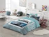 Cama de 90 Funda Nórdica Juvenil + 1 Cojín decorativo HAMILTON (160x270) Cama de 90 (ANTILO)