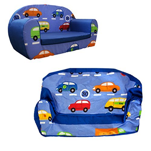 Ready Steady Bed Traffic Express Cover for Children's Foam 2 Seater Sofa