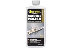 STAR BRITE Premium Marine Polish - Massima Protezione UV e Finitura Lucida - Gli Inibitori UV Bloccano lo Sbiadimento, lo Sfarinamento e l'Ossidazione - Respinge Acqua, Macchie e Altri Depositi