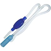 Busstier Aquarium Bottom Shooting Siphon - 140 cm Aquarium Pump and Water Drain Apparatus
