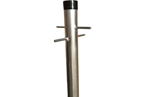 3 Meter Washing Line Post, Galvanised Pole One Piece, Heavy duty Clothes Pole Line (10 Feet)