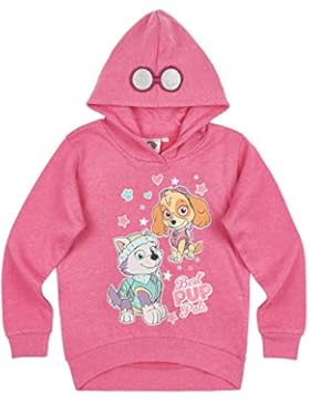 Paw Patrol Mädchen Sweatshirt mit Kapuze - pink
