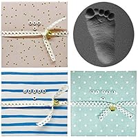 BEZAUBERNDE BABY FUßABDRUCK UND HANDABDRUCK ERINNERUNGSBOX Personalisiertes Babygeschenk zur Geburt & Taufe Liebevolles Andenken Sichere und einfache Anwendung Wunsch Baby Name individualisierbar