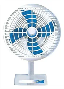 Enamic UK Best Performance High Speed Copper Motor HSLV Technology Mini Table Fan (Sweety White 21)