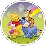 20 cm. Winnie The Pooh and Friends - Decoración comestible para tarta (20 cm) Producto con licencia. Modecor.