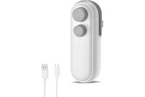 ORIA Mini Bag Sealer, Rechargeable Handheld Bag Heat Vacuum Sealers, 2 in 1 Heat Sealer and Cutter, Bag Sealer Machine Food Saver for Plastic Bags, Snack Fresh Bag, Food Storage (USB Cable Included)