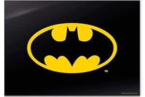 Grupo Erik: Sottomano Batman, Tappetino da scrivania rigido, 49,5 x 34,5 cm, Sottomano scrivania bambini, tappetino interattivo o tovaglietta colazione