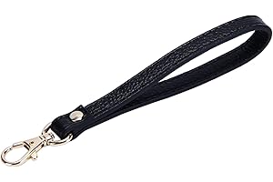 VanEnjoy Genuine Leather Keychain Wristlet Keychain Strap for Wallet Purse Clutch Cellphone Wristlet Key