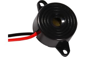 DC 3-24V Active Piezo Summer Summer, Elektroniskt Ekolod med Tråd Höga Decibel Kontinuerligt Ekolod Elektroniskt Summerlarm 23x12mm