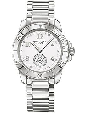 THOMAS SABO Damen-Armbanduhr Glam Chic Analog Quarz One Size, weiß, silber