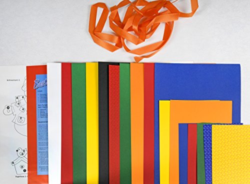 Fischer Fensterbild SCHNEEMANN-GIRLANDE / Bastelpackung / Größe ca. 180x25cm / zum Selberbasteln / Basteln mit Papier und Pappe / Girlande - 2