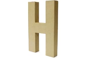 CRAFTY CROCODILES Papier Paper Mache Large Letters 20.5cm - Cardboard Craft (H)