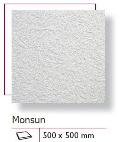 1 m2 Deckenplatten Styroporplatten Stuck Decke Dekor Platten 50x50cm, MONSUN - 3