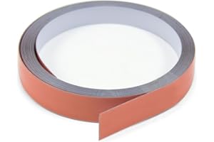 FIRST4MAGNETS SteelFlex® Gloss White & Premium Self Adhesive Steel Tape for Creating a Surface Magnets Will Stick To - 20mm Wide - 5m Length - Pack of 2