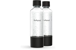 ‎SODAPOP Sodapop PET-Flaschen-Set Logan, Ersatzflaschen ausschließlich für Sodapop Wassersprudler Logan, BPA frei, 2x 850 ml