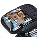 Travelmall Professional Cosmetic Makeup Brush organizer Makeup Artist case with Belt Strap Holder Multifunctional Cosmetic Makeup Bag Handbag for Travel & Home (Black)