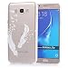 Produktbild tinxi® Silikon Schutzhülle für Samsung Galaxy J5 2016(SM-J510F) 5,2 Zoll Hülle TPU Silikon Rückschale Schutz Hülle Silicon Case Tasche sehr dünn und leicht nur 0,7mm Dicke weiße Feder