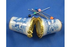 BIRCHCROFT CHINA Fingerhut aus Porzellan, zum Sammeln, holländisches Blau