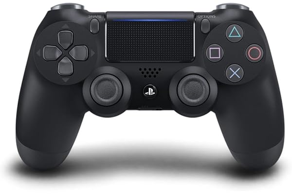 Playstation Sony, Manette PS4 DUALSHOCK 4 Officielle, Accessoire 4, Sans Fil, Batterie Rechargeable, Bluetooth, Couleur : Jet Black
