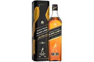Johnnie Walker Black Label | Blended Scotch Whisky | 40% vol | 70cl | Scottish Whisky | Crafted Using Whiskies Aged a Minimum of 12 Years | Neat or in Mixed Drinks | with Gift Tin